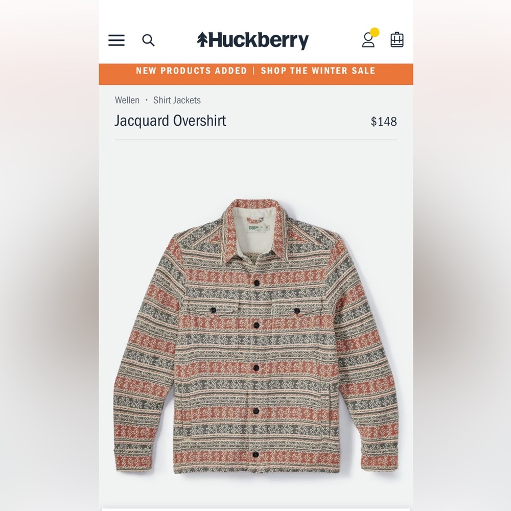 Patterned Shirt Jacket - Picture 6 of 9